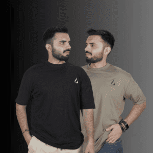 Summer Solution : Pack of 2 Oversized T Shirts (Black & Green)