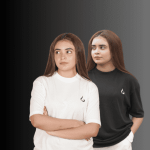 Summer Solution : Pack of 2 Oversized T Shirts (Black & White)